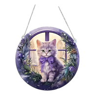 Cute Modern Style Animal Cat Arylic Pendant Artificial Decorations sku image 14