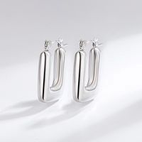 1 Pair Fashion Solid Color Plating Stainless Steel Gold Plated Earrings sku image 18