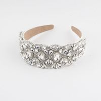 Women's Simple Style Color Block Rhinestone Inlay Rhinestones Hair Band main image 3