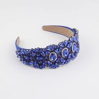 Women's Simple Style Color Block Rhinestone Inlay Rhinestones Hair Band main image 7