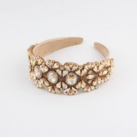 Women's Simple Style Color Block Rhinestone Inlay Rhinestones Hair Band main image 5