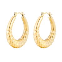 1 Pair Fashion Solid Color Plating Stainless Steel Gold Plated Earrings sku image 40