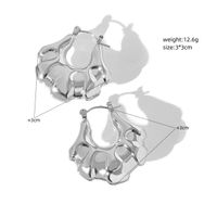 1 Pair Fashion Solid Color Plating Stainless Steel Gold Plated Earrings sku image 38
