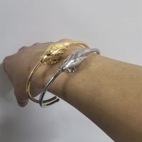 Copper Gold Plated Silver Plated Casual Simple Style Commute Polishing Hand Bangle main image 1