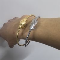 Copper Gold Plated Silver Plated Casual Simple Style Commute Polishing Hand Bangle main image 3