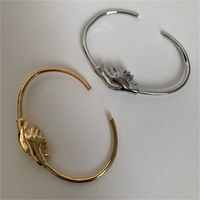 Copper Gold Plated Silver Plated Casual Simple Style Commute Polishing Hand Bangle main image 8