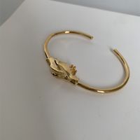 Copper Gold Plated Silver Plated Casual Simple Style Commute Polishing Hand Bangle sku image 1