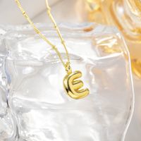 Großhandel Einfacher Stil Strassenmode Buchstabe Kupfer K Vergoldet Halskette Mit Anhänger sku image 5