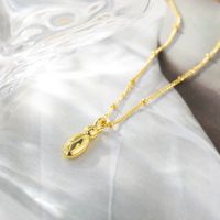 Großhandel Einfacher Stil Strassenmode Buchstabe Kupfer K Vergoldet Halskette Mit Anhänger sku image 9