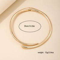 Wholesale Jewelry Nordic Style Simple Style Solid Color Alloy Choker main image 2
