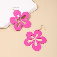 1 Piece IG Style Sweet Flower Hollow Out Alloy Drop Earrings main image 4