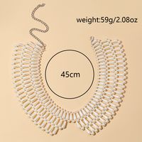 Élégant Style Simple Rond Perle Perlé Tresser Femmes Collier Ras De Cou main image 2