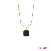 Modern Style Simple Style Square Alloy None 14K Gold Plated Women's Pendant Necklace main image 2