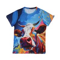 Women's T-shirt Short Sleeve T-Shirts Simple Style Cattle main image 5