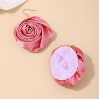 1 Pair Sweet Simple Style Flower Cloth Drop Earrings main image 5