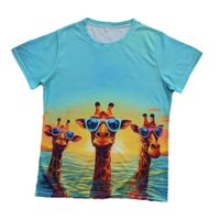 Women's T-shirt Short Sleeve T-Shirts Vacation Giraffe main image 5