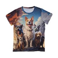 Women's T-shirt Short Sleeve T-Shirts Simple Style Dog main image 5