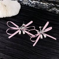 Sweet Special-Interest Design Ribbon Bowknot Pendant Ribbon Graceful And Fashionable Earrings Accessories main image 1
