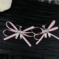 Sweet Special-Interest Design Ribbon Bowknot Pendant Ribbon Graceful And Fashionable Earrings Accessories main image 5