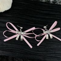 Sweet Special-Interest Design Ribbon Bowknot Pendant Ribbon Graceful And Fashionable Earrings Accessories sku image 1