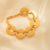 Simple Style Classic Style Commute Geometric 304 Stainless Steel Gold Plated Bracelets In Bulk main image 6