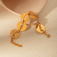 Einfacher Stil Klassischer Stil Pendeln Geometrisch Edelstahl 304 Vergoldet Armbänder In Masse main image 4