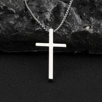 Wholesale Jewelry Hip-Hop Cross Zinc Alloy Gold Plated Plating Pendant Necklace main image 2