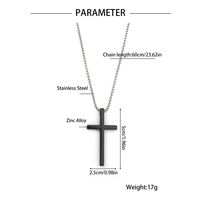 Wholesale Jewelry Hip-Hop Cross Zinc Alloy Gold Plated Plating Pendant Necklace main image 5