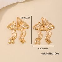 1 Piece Simple Style Classic Style Solid Color Alloy Ear Studs main image 5