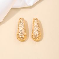 1 Piece Simple Style Classic Style Peanut Plating Alloy Ear Studs main image 4