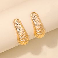 1 Piece Simple Style Classic Style Peanut Plating Alloy Ear Studs main image 2