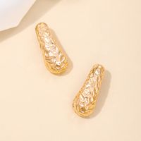1 Piece Simple Style Classic Style Peanut Plating Alloy Ear Studs main image 3