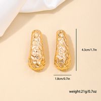 1 Piece Simple Style Classic Style Peanut Plating Alloy Ear Studs main image 5