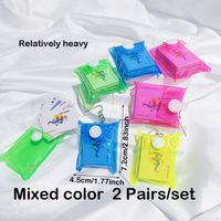 6 Pairs Exaggerated Cool Style Animal Asymmetrical Synthetic Resin Plastic Drop Earrings sku image 5