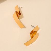 1 Piece Simple Style Classic Style Solid Color Alloy Ear Studs main image 3