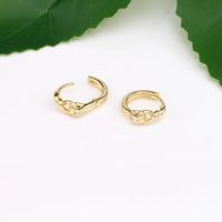 1 Pair Simple Style Classic Style Solid Color Plating Sterling Silver Gold Plated Earrings main image 8