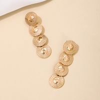 1 Piece Simple Style Classic Style Round Zinc Alloy Drop Earrings main image 3