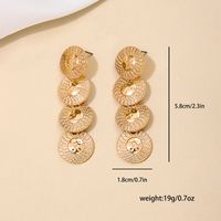 1 Piece Simple Style Classic Style Round Zinc Alloy Drop Earrings main image 5