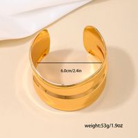 Simple Style Classic Style Solid Color Zinc Alloy Hollow Out Women's Bangle main image 5