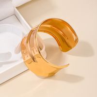 Simple Style Classic Style Solid Color Zinc Alloy Hollow Out Women's Bangle sku image 1