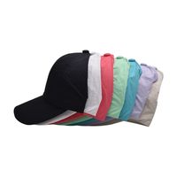 للجنسين غير رسمي أسلوب بسيط اللون الصامد حواف منحنية قبعة البيسبول main image 4