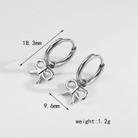 1 Pair Cute Simple Style Classic Style Bow Knot Hollow Out 304 Stainless Steel 14K Gold Plated Drop Earrings Ear Studs main image 3