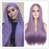 Fashion Multi-color Long Straight Hair Anime Wig Stage Performance Cos Wigs Female sku image 13