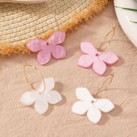 1 Pair Simple Style Classic Style Color Block Resin Copper Alloy Drop Earrings main image 5