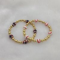 Retro Classic Style Round Oval Mixed Materials Beaded Women's Bracelets 1 Piece main image 7