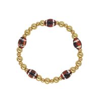 Retro Classic Style Round Oval Mixed Materials Beaded Women's Bracelets 1 Piece sku image 1