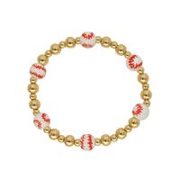 Retro Classic Style Round Oval Mixed Materials Beaded Women's Bracelets 1 Piece sku image 2