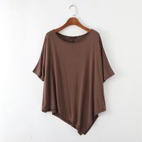 Women's T-shirt Half Sleeve T-Shirts Patchwork Simple Style Solid Color main image 2