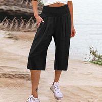 Women's Daily Simple Style Solid Color Calf-Length Casual Pants main image 3