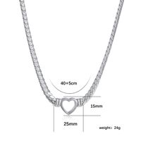 304 Stainless Steel 18K Gold Plated Exaggerated Plating Heart Shape Layered Necklaces main image 2